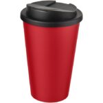 MP3177130 americano vaso 350 ml con tapa antigoteo rojo plastico pp 1