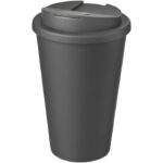 MP3177200 americano vaso 350 ml con tapa antigoteo gris plastico pp 1