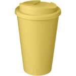 MP3177240 americano vaso 350 ml con tapa antigoteo amarillo plastico pp 1