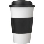 MP3177250 americano vaso 350 ml con agarre y tapa antigoteo blanco plastico pp plastico de silicona 2