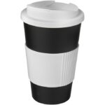 MP3177360 americano vaso 350 ml con agarre y tapa antigoteo negro plastico pp plastico de silicona 1