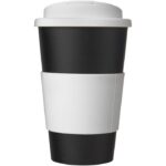 MP3177360 americano vaso 350 ml con agarre y tapa antigoteo negro plastico pp plastico de silicona 2