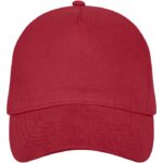 MP3181570 gorra de 5 paneles rojo sarga gruesa de algodon cepillado 100 algodon 260 gm2 2