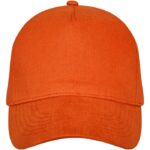 MP3181580 gorra de 5 paneles naranja sarga gruesa de algodon cepillado 100 algodon 260 gm2 2