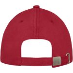 MP3181640 gorra de 6 paneles rojo sarga gruesa de algodon cepillado 100 algodon 260 gm2 3