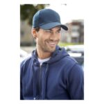 MP3181680 gorra de 6 paneles negro sarga gruesa de algodon cepillado 100 algodon 260 gm2 2