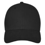 MP3181680 gorra de 6 paneles negro sarga gruesa de algodon cepillado 100 algodon 260 gm2 3