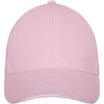 MP3181690 gorra con ribete de 6 paneles rosa sarga gruesa de algodon cepillado 100 algodon 260 gm2 2