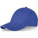 MP3181730 gorra con ribete de 6 paneles azul sarga gruesa de algodon cepillado 100 algodon 260 gm2 1