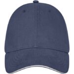 MP3181740 gorra con ribete de 6 paneles azul sarga gruesa de algodon cepillado 100 algodon 260 gm2 2
