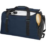 MP3183780 bolsa de viaje de pet reciclado grs 40l azul 300d poliester reciclado con certificado grs 4