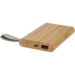 MP3184080 bateria externa de 5000mah de bambu natural madera de bambu 1