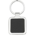 MP3184130 llavero cuadrado de cuero sintetico apto para laser negro 90 simil piel de plastico de pol 2
