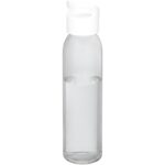 MP3184290 botella deportiva de vidrio de 500ml blanco vidrio plastico pp 1