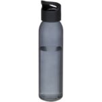 MP3184360 botella deportiva de vidrio de 500ml negro vidrio plastico pp 1