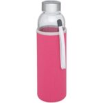 MP3184410 botella de vidrio de 500ml rosa vidrio neopreno acero inoxidable 1