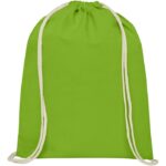 MP3185290 mochila de cuerdas de algodon de 140 gm 5l verde algodon 140 gm2 2