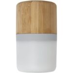 MP3185360 altavoz de bambu con bluetooth y luz natural 70 madera de bambu 30 plastico abs 2