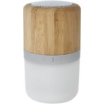 MP3185360 altavoz de bambu con bluetooth y luz natural 70 madera de bambu 30 plastico abs 3