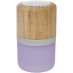 MP3185360 altavoz de bambu con bluetooth y luz natural 70 madera de bambu 30 plastico abs 5