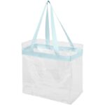 MP3222010 bolsa tote transparente azul plastico pvc 1