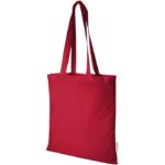 MP3222100 bolsa tote de algodon organico gots de 100 gm rojo algodon organico con certificado gots 1 1