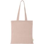 MP3222110 bolsa tote de algodon organico gots de 100 gm rosa algodon organico con certificado gots 1 2