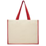 MP3222670 bolsa tote para la compra de lona y yute de 320 gm rojo lona 320 gm2 yute 330 gm2 3