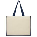 MP3222680 bolsa tote para la compra de lona y yute de 320 gm azul lona 320 gm2 yute 330 gm2 2