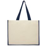 MP3222680 bolsa tote para la compra de lona y yute de 320 gm azul lona 320 gm2 yute 330 gm2 3