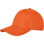 MP3227440 gorra de 6 paneles naranja sarga gruesa de algodon cepillado 100 algodon 260 gm2 1