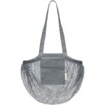MP3227640 bolsa tote de malla de algodon organico con certificado gots de 100gm gris algodon organic 2