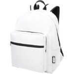 MP3228030 mochila grs de rpet 16l blanco 600d poliester reciclado con certificado grs 1