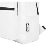 MP3228030 mochila grs de rpet 16l blanco 600d poliester reciclado con certificado grs 4