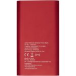 MP3228410 bateria externa inalambrica de 4000mah rojo aluminio plastico abs 3