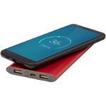 MP3228450 bateria externa inalambrica de 8000mah rojo plastico abs aluminio 1