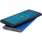 MP3228460 bateria externa inalambrica de 8000mah azul plastico abs aluminio 1