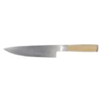 MP3228520 cuchillo de chef gris acero inoxidable madera de bambu 2