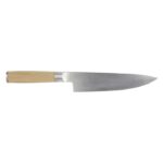 MP3228520 cuchillo de chef gris acero inoxidable madera de bambu 3