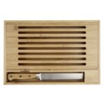 MP3228540 tabla de cortar de bambu con cuchillo natural madera de bambu acero inoxidable 2