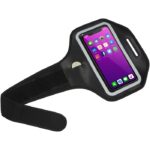 MP3228620 pulsera smartphone reflectante con funda transparente negro neopreno plastico pvc 4