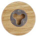 MP3230510 posavasos de madera con abrebotellas natural madera acero inoxidable 2
