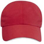 MP3232560 gorra sandwich reciclada de 6 paneles cool fit grs rojo microfibra 100 poliester reciclado 2