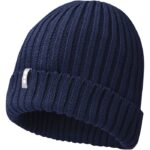 MP3232630 gorro organico azul 2x2 rib knit 100 algodon organico 7 gauge 1