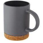 MP3233870 taza de ceramica de 425 ml con base de corcho gris ceramica corcho 5