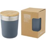 MP3233940 vaso de 300 ml de acero inoxidable con aislamiento al vacio de cobre y tapa de bambu azul 1