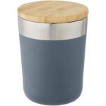 MP3233940 vaso de 300 ml de acero inoxidable con aislamiento al vacio de cobre y tapa de bambu azul 4