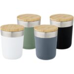 MP3233940 vaso de 300 ml de acero inoxidable con aislamiento al vacio de cobre y tapa de bambu azul 6