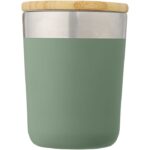 MP3233950 vaso de 300 ml de acero inoxidable con aislamiento al vacio de cobre y tapa de bambu verde 2