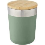 MP3233950 vaso de 300 ml de acero inoxidable con aislamiento al vacio de cobre y tapa de bambu verde 4